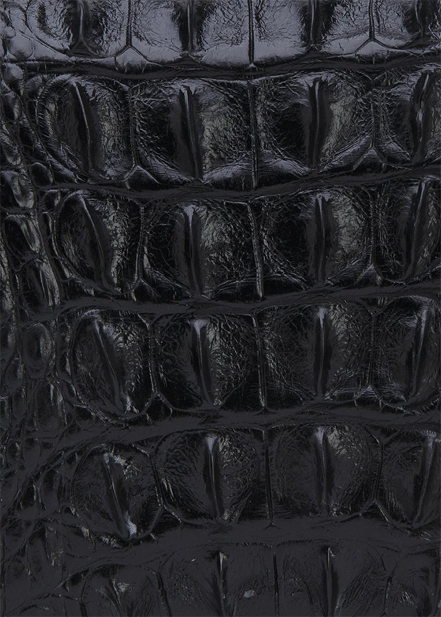 Ví Nữ Da Cá Sấu Nhiều Ngăn Gai Huy Hoàng HT3295 (11 x 22 cm) - Đen