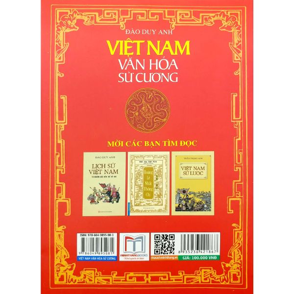 Việt Nam Văn Hóa Sử Cương (In Theo Bản 1938 , Xuất Bản Bốn Phương)