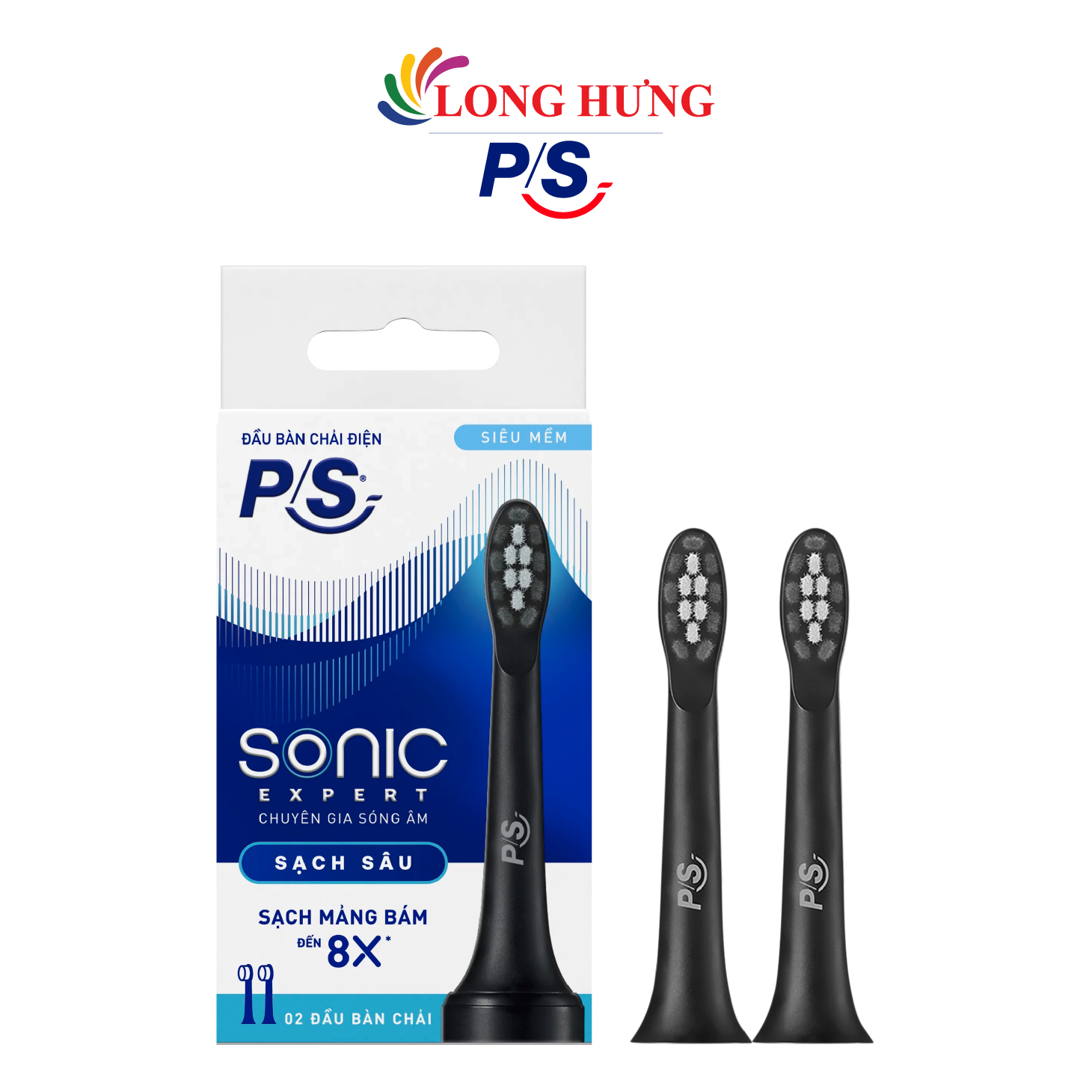 Đầu bàn chải thay thế bàn chải điện P/S Sonic Expert (Set 2 cái) - Hàng chính hãng