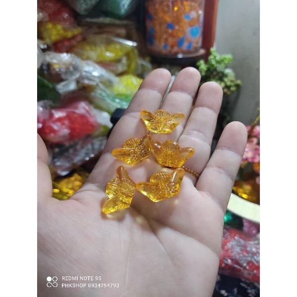 5 thỏi vàng kim nguyên bảo nhựa trong có lỗ 2.5cm phk shop