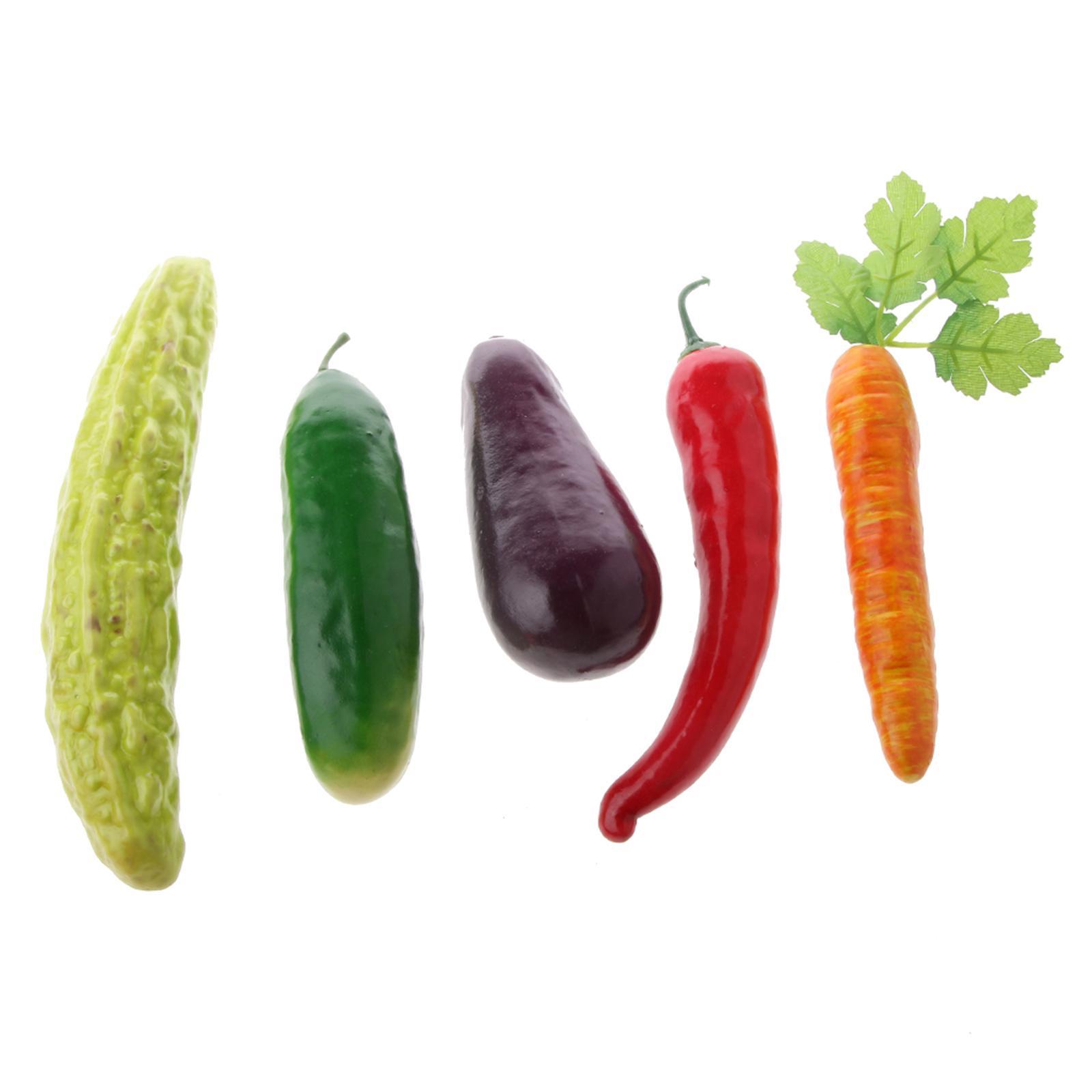 20Pcs Artificial Vegetables Fruits Food Home Store Display Photography Prop