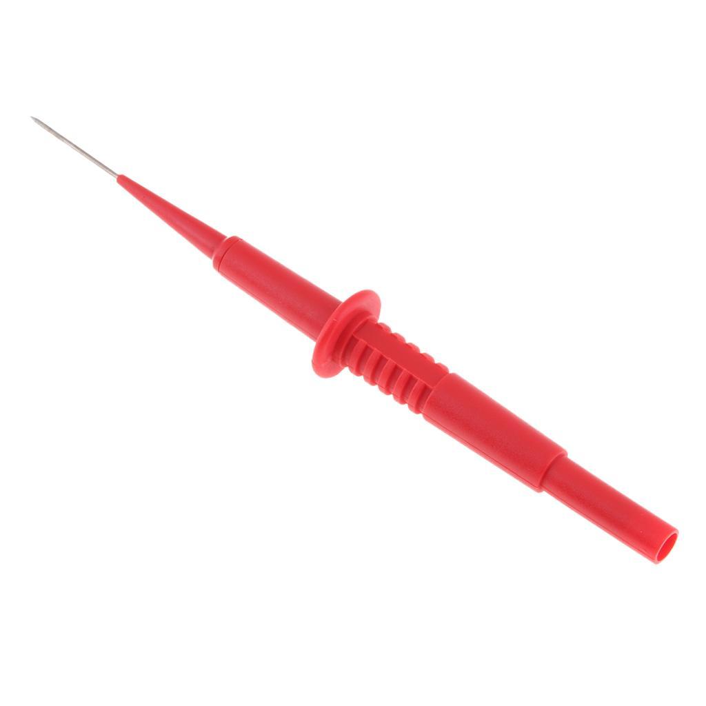 4X 1mm 1A Insulation Piercing  Test Probe for Oscilloscope Testing Red
