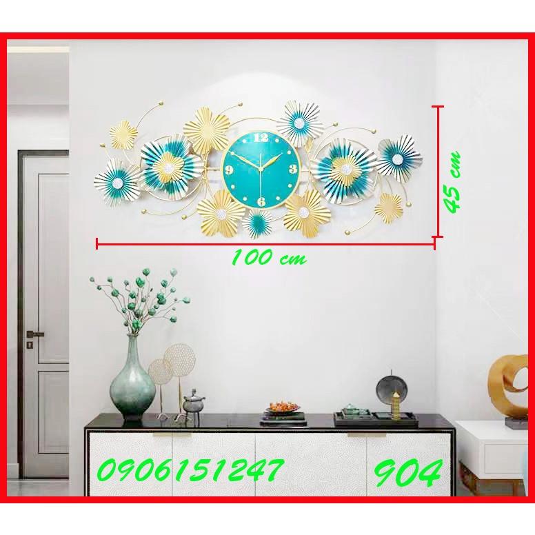 Đồng hồ treo tường trang trí decor 904 kích thước 100 x 45 cm