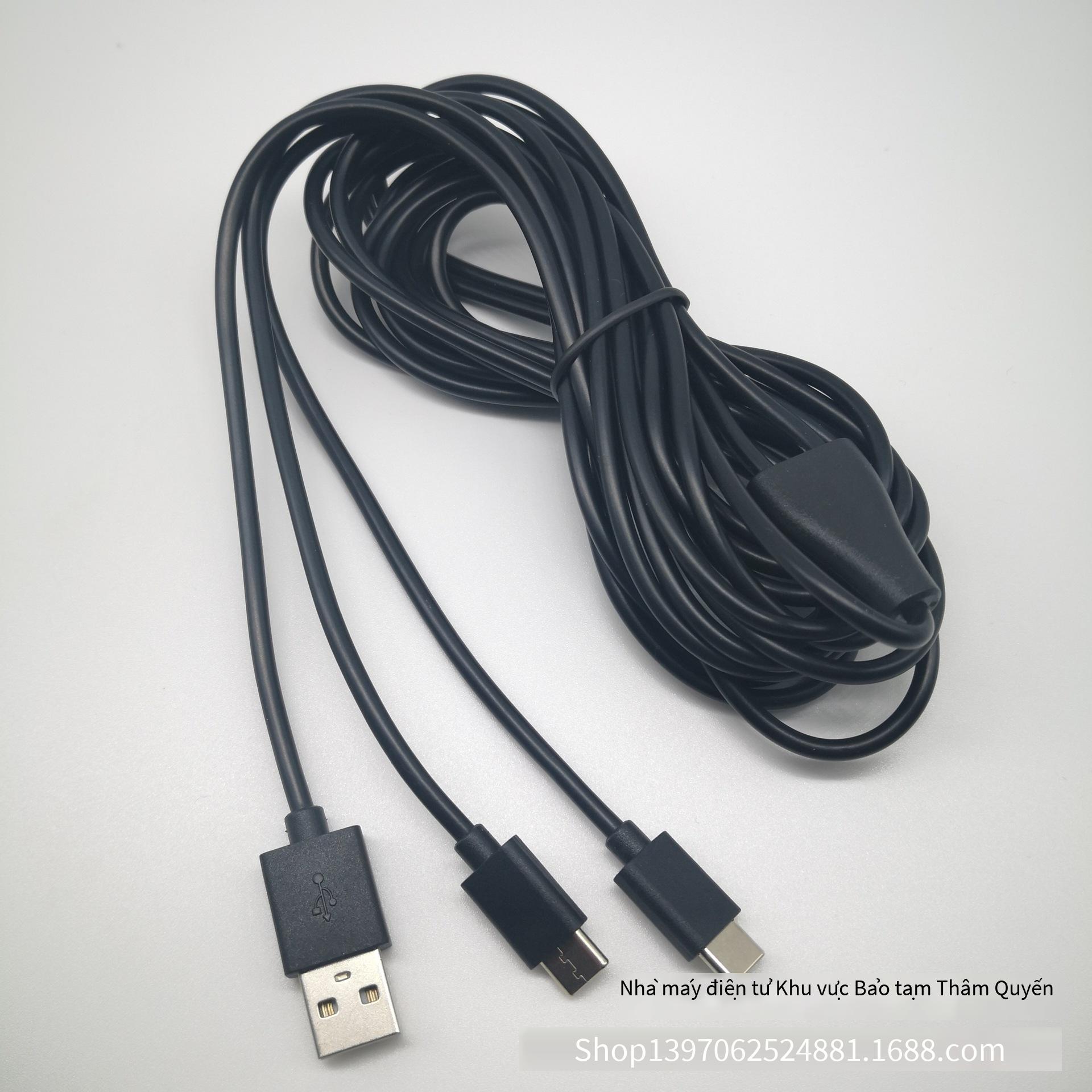 Khuyến mại cáp sạc hai trong một cho bộ điều khiển PS5 Cáp sạc kép PS5/Switch NS cáp dữ liệu cho bộ điều khiển không dây PS5 3M