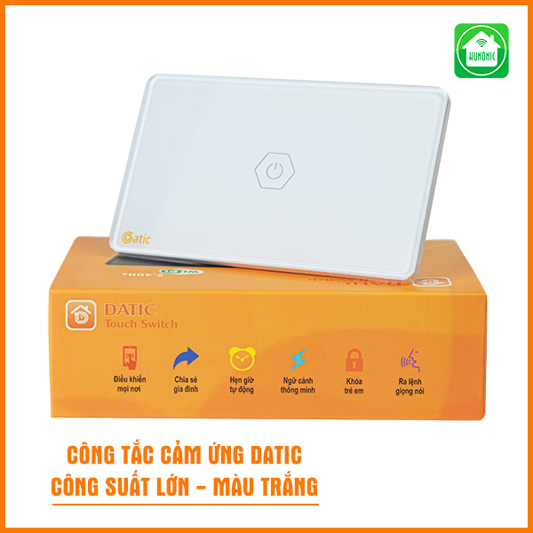 Công Tắc Cảm Ứng Datic – Công Suất Lớn Màu Trắng - Hàng Chính Hãng