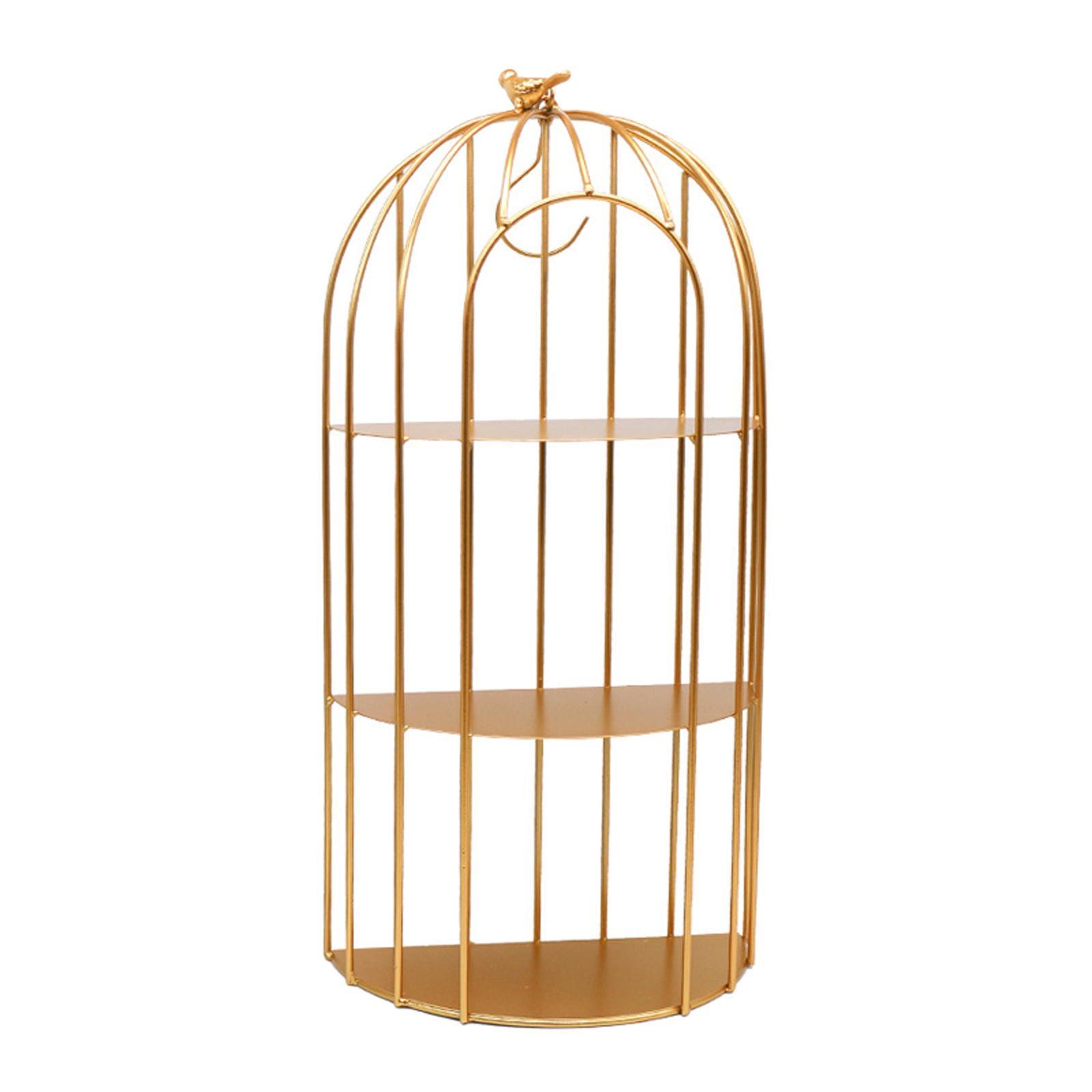 Rodeo Nordic Rack Storage Iron Luxury Bird Cage Organizer Stand Holder Vanity