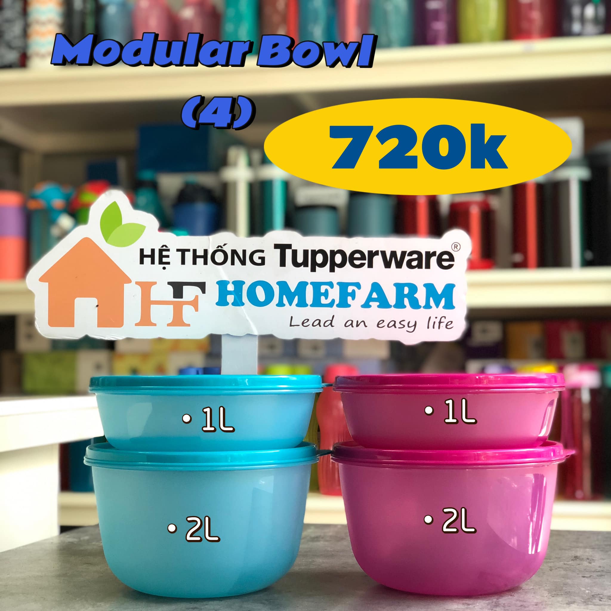 Bộ hộp bảo quản thực phẩm Modular Bowl TUPPERWARE HÀNG CHÍNH HÃNG