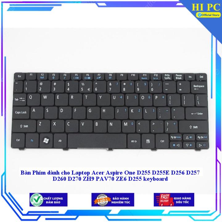 Hình ảnh Bàn Phím dành cho Laptop Acer Aspire One D255 D255E D256 D257 D260 D270 ZH9 PAV70 ZE6 D255 keyboard - Hàng Nhập Khẩu