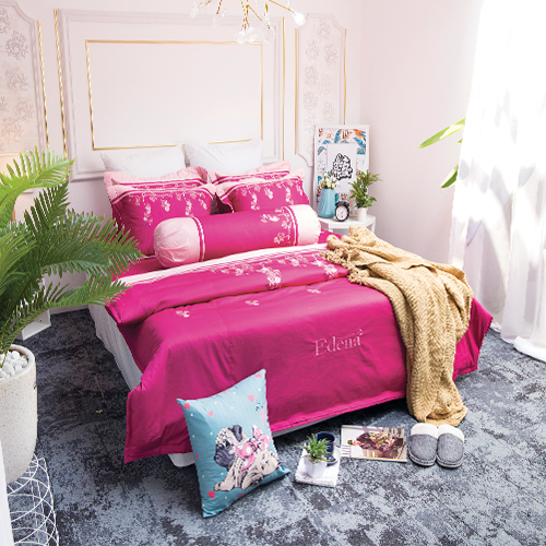 BỘ CHĂN DRAP BỌC  CHẦN GÒN EDENA COTTON SOLID ED364 - TẶNG 2 RUỘT GỐI NẰM BALL EDENA CAO CẤP 45*65