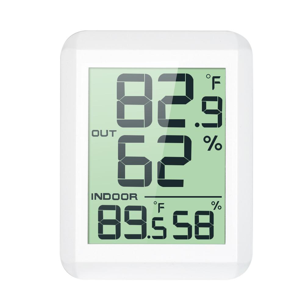 Nhiệt kế kỹ thuật số LCD mini không dây đo độ ẩm theo dõi nhiệt độ
