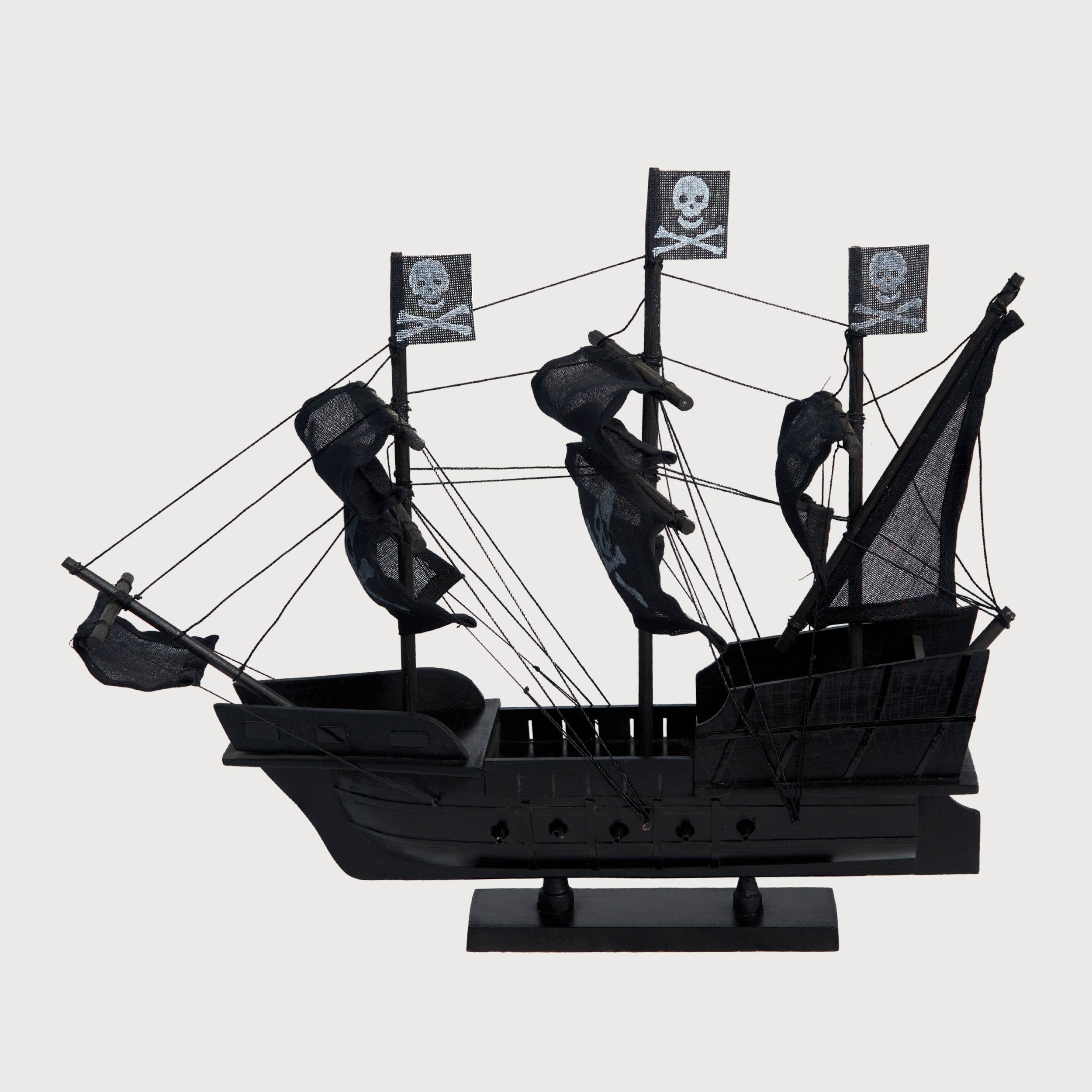Mô hình Thuyền Cổ BLACK PEARL/ BLACK cao cấp, mô hình gỗ tự nhiên, lắp ráp sẵn 1st FURNITURE bằng gỗ tự nhiên