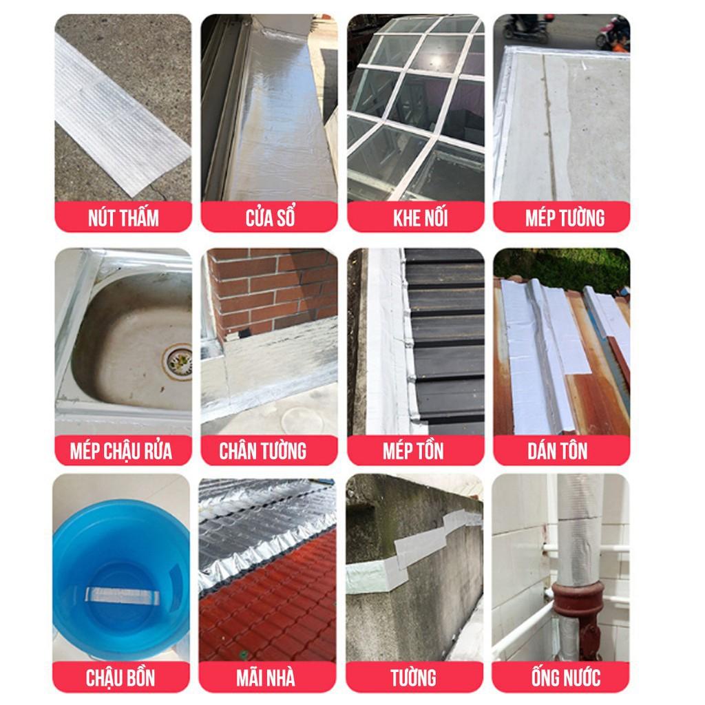 Băng dính chống thấm x2000, Keo dính cực kỳ chắc chịu nước, chịu nhiệt, chống thấm