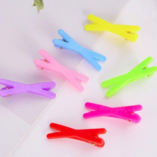 Set 6 kẹp tóc chữ X nhiều mầu cho bé