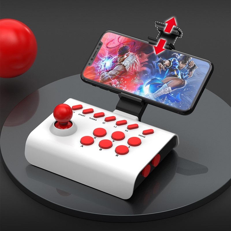 Hình ảnh Gamepad Tay Game Arcade Y01 Không dây Bluetooth đa nền tảng cho máy tính - điện thoại - máy game hàng nhập khẩu
