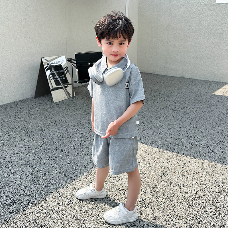 Đồ Bộ Bé Gái, Bé Trai, Quần Áo Trẻ Em Habi Fashion HB90 Chất Liệu Thun Cá Sấu Co Giãn Cho Bé Trai 18-40Kg