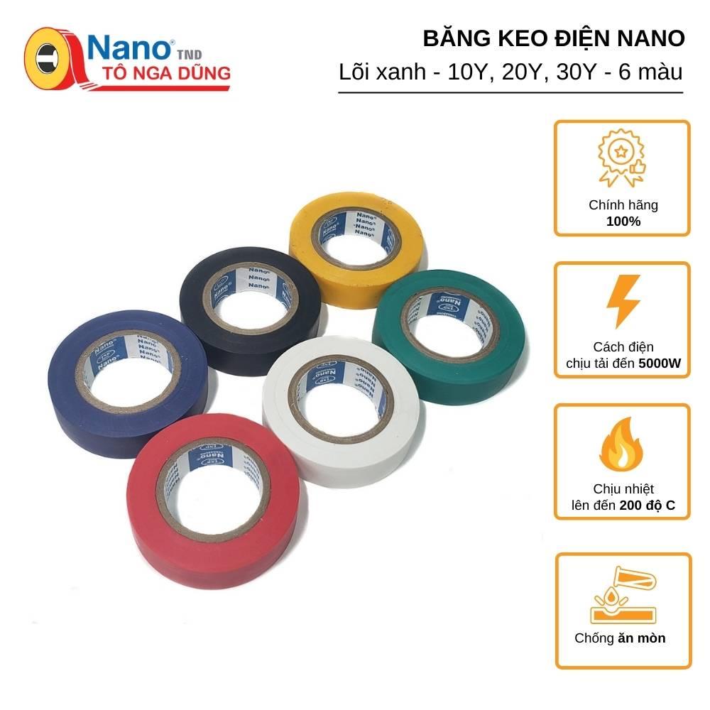 Băng Keo Điện Nano TÔ NGA DŨNG Lõi xanh