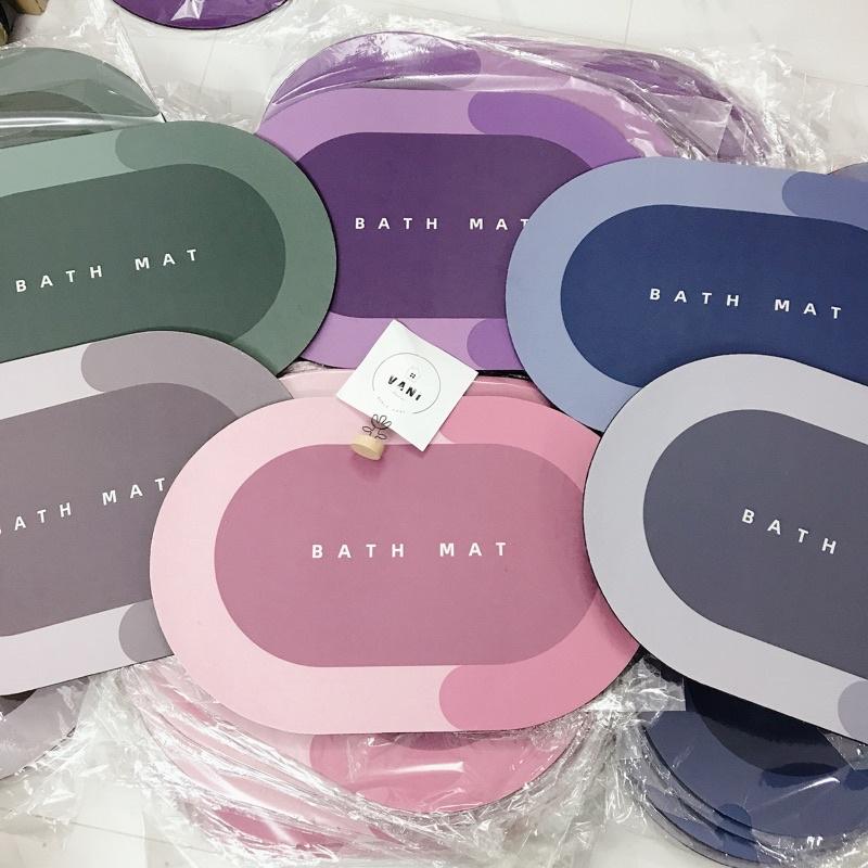 Thảm lót sàn nhà tắm siêu thấm - Thảm chùi chân Home chống trượt nhanh khô- Thảm chân Silicon decor nhà siêu mịn