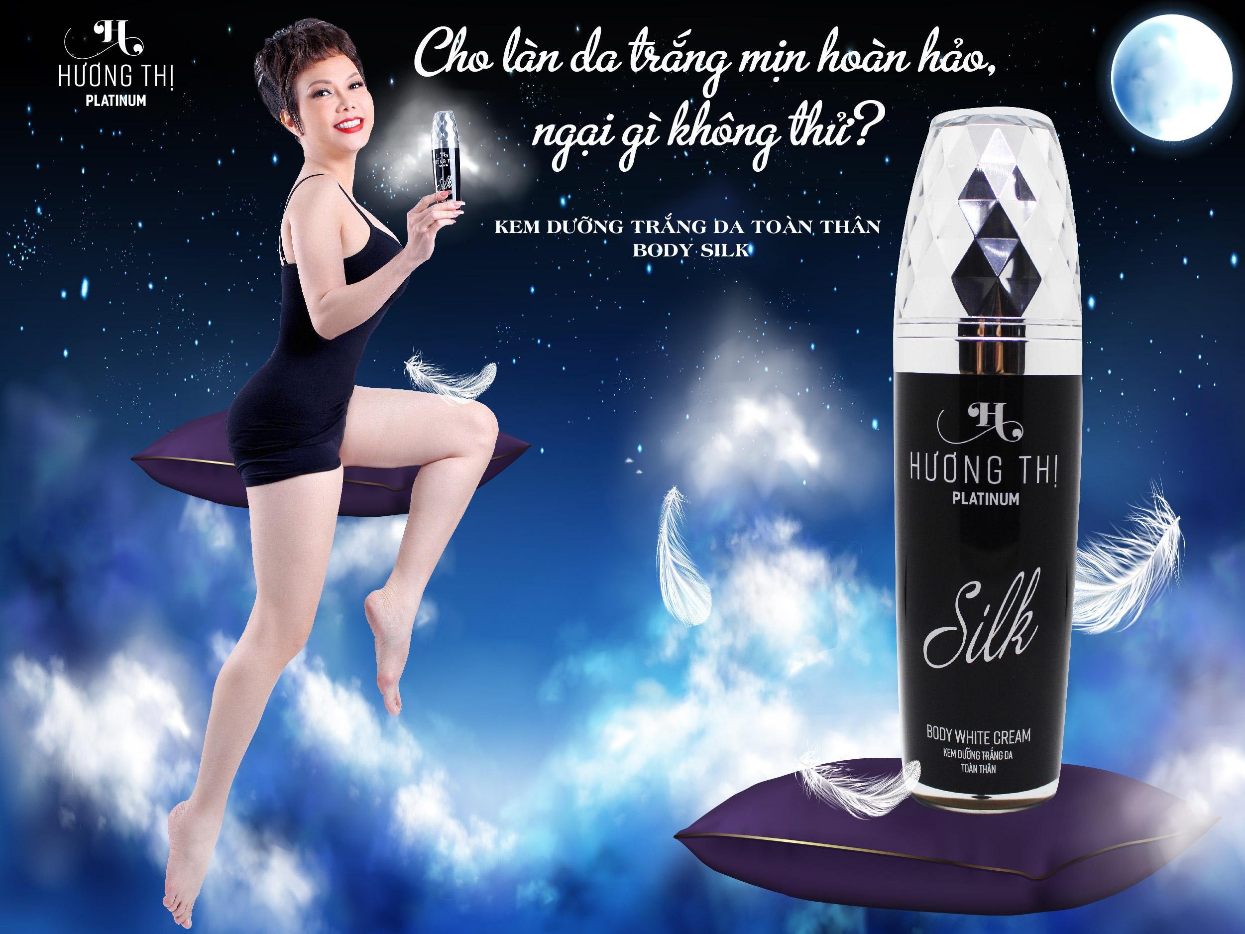 Kem Dưỡng Trắng Da Toàn Thân Body Silk Hương Thị Platinum 120g