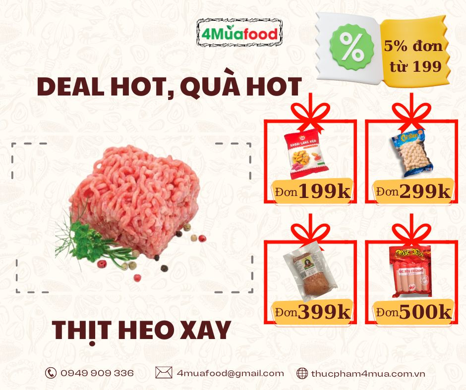 - Thịt Heo Xay - Khay 500g