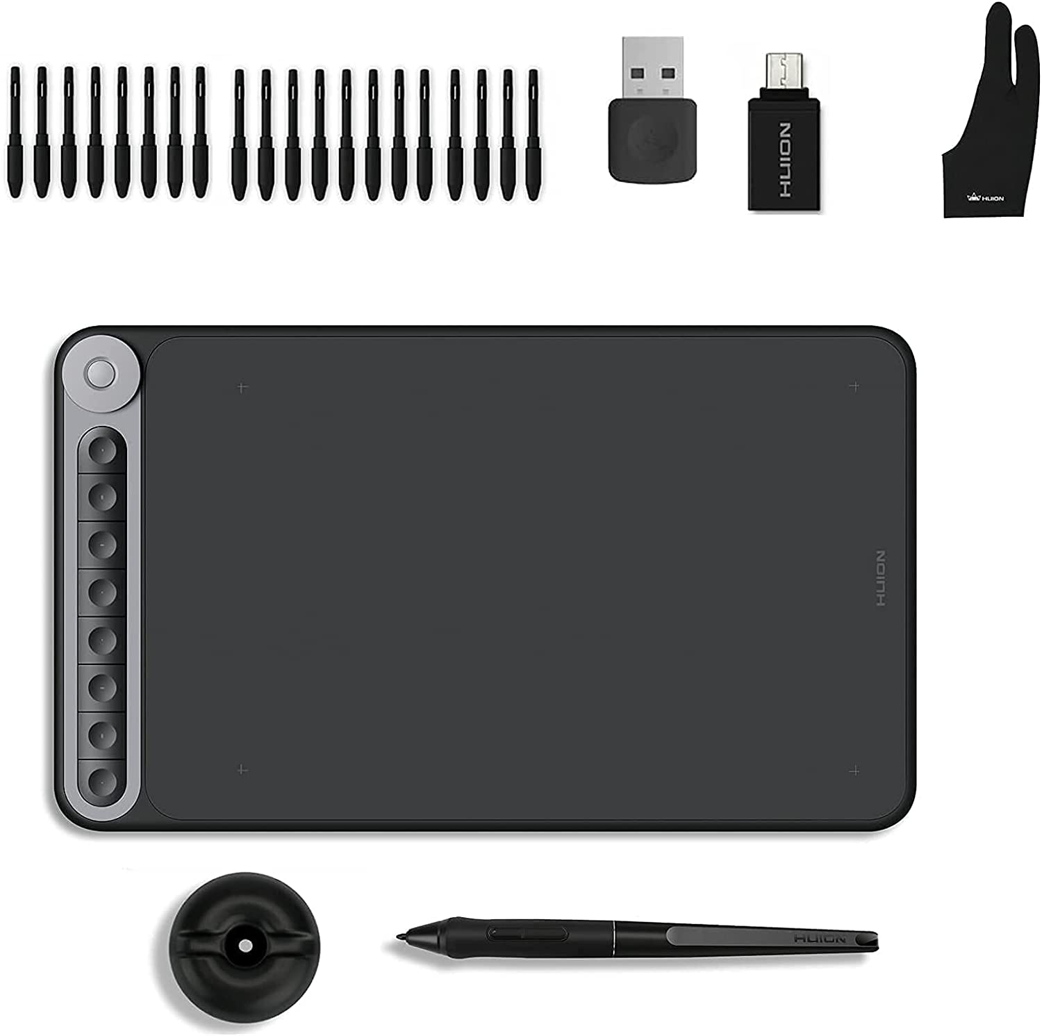 HUION inspiroy Dial Q620M Graphic Tablets - Bảng vẽ Cảm ứng - Hàng chính hãng