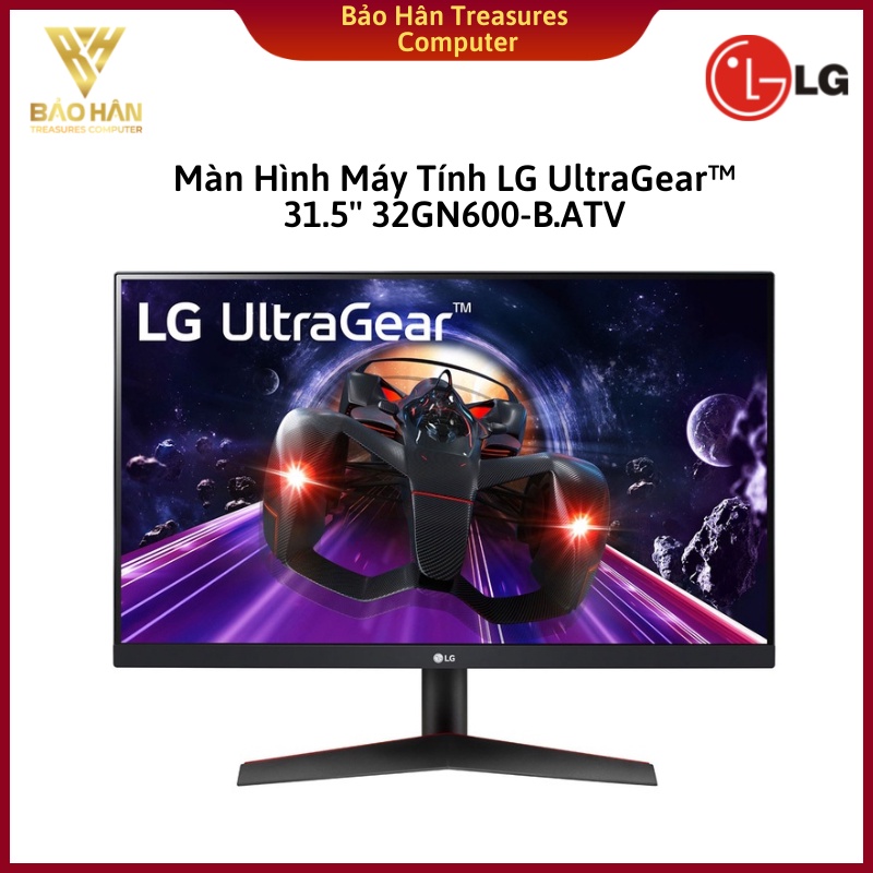 Màn hình máy tính LG UltraGear 31.5'' VA QHD 165Hz 1ms MBR AMD FreeSync HDR 32GN600-B - Hàng chính hãng