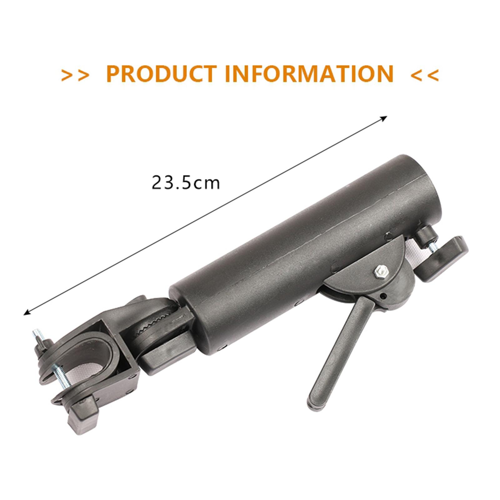 Golf Cart Umbrella Holder, Universal Adjustable Umbrella Mounting Attachment for Golf Push Cart Accessories