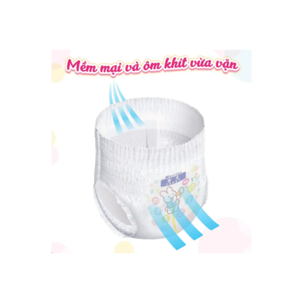 [Quà tặng không bán] Bỉm - Tã quần Merries size M 58+6 (cho bé 6-11kg)