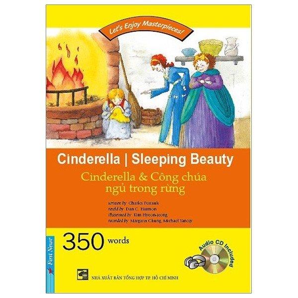 Let's Enjoy Masterpieces - Happy Reader - Cinderella Sleeping Beauty - Cinderella &amp; Công Chúa Ngủ Trong Rừng - Kèm CD