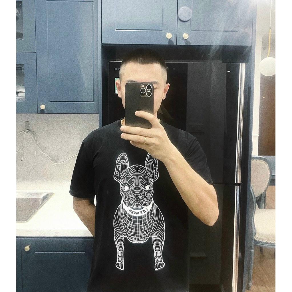 Áo thun nam nữ in hình chó bull cực ngầu,chất thun cotton 4 chiều co giãn tốt thấm hút tốt,Áo phông nữ in hình cá tính,Áo Thun Unisex Nam Nữ