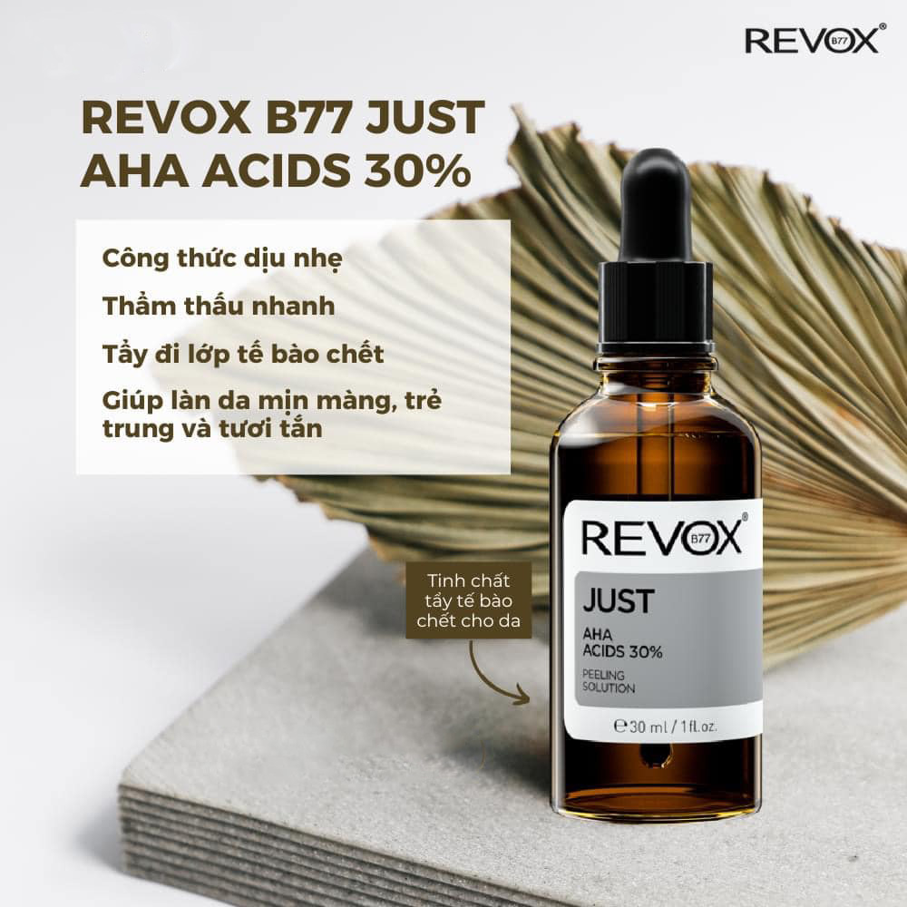 Tinh chất Revox B77 Just AHA Acids 30% tẩy tế bào chết cho da mặt 30ml