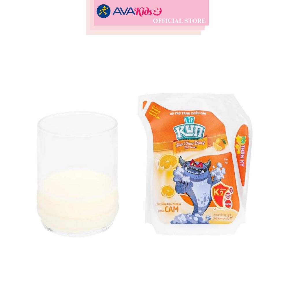 Sữa chua uống tiệt trùng LiF Kun vị cam 110 ml (từ 2 tuổi)