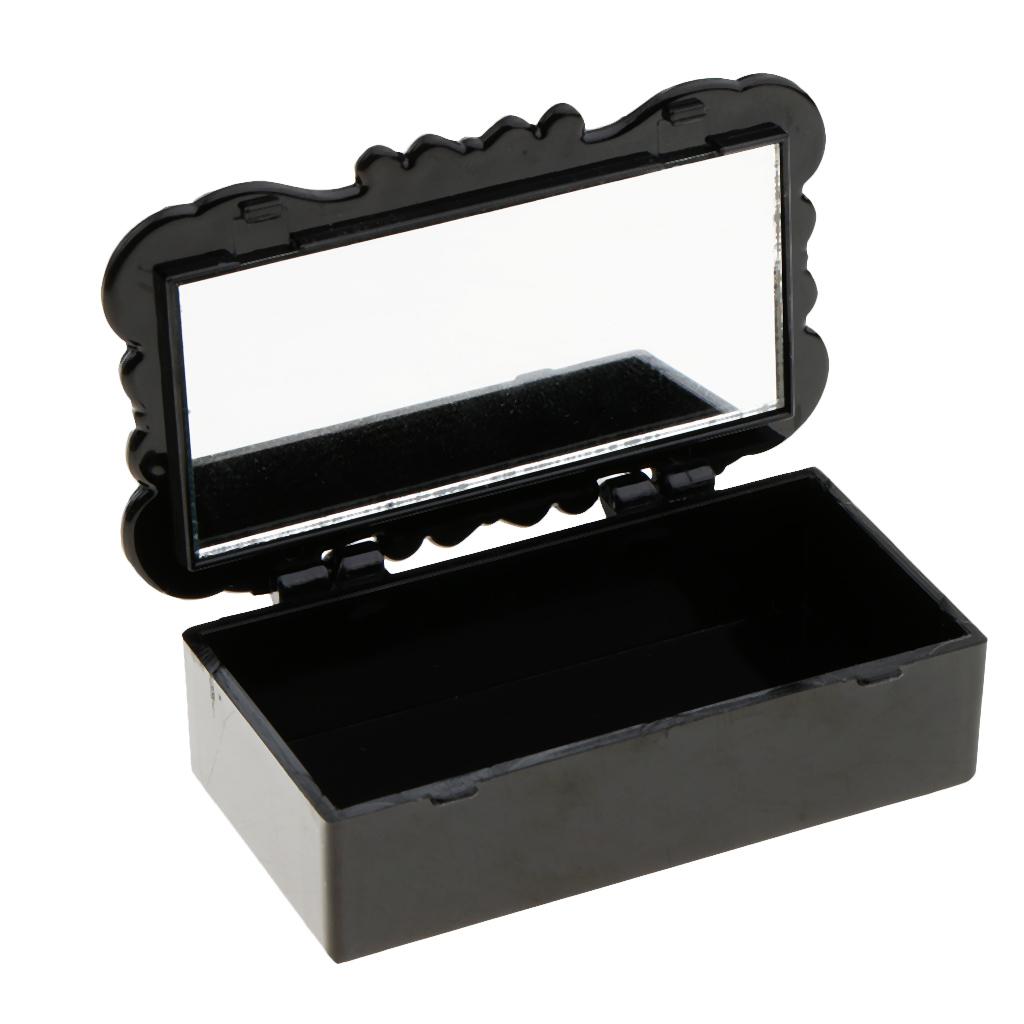 3Pcs False Eyelash Storage Case Box Makeup Cosmetic Mirror Case Organizer