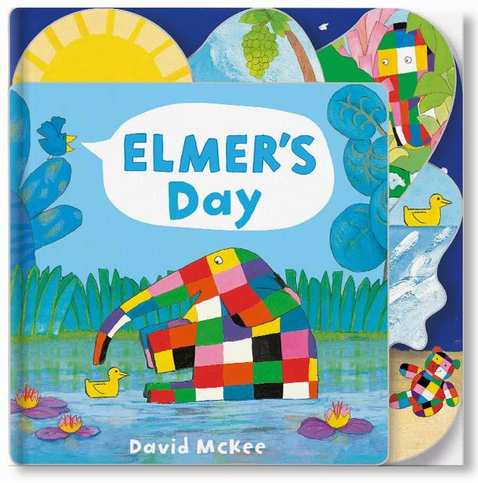 Elmer's Day: Tabbed Board Book : Tabbed Board Book