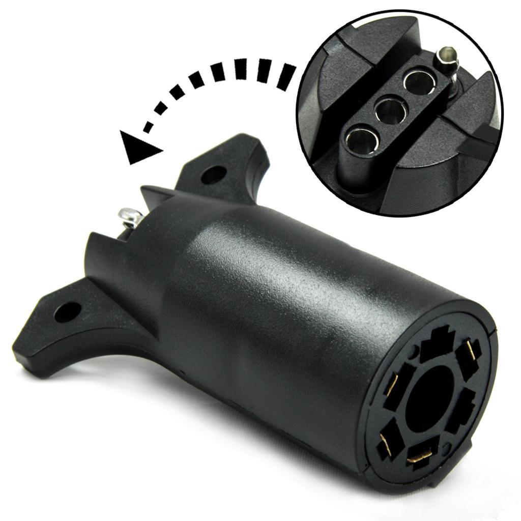 Trailer Light Connector Adapter RV to 7 Pin to 4 Pin