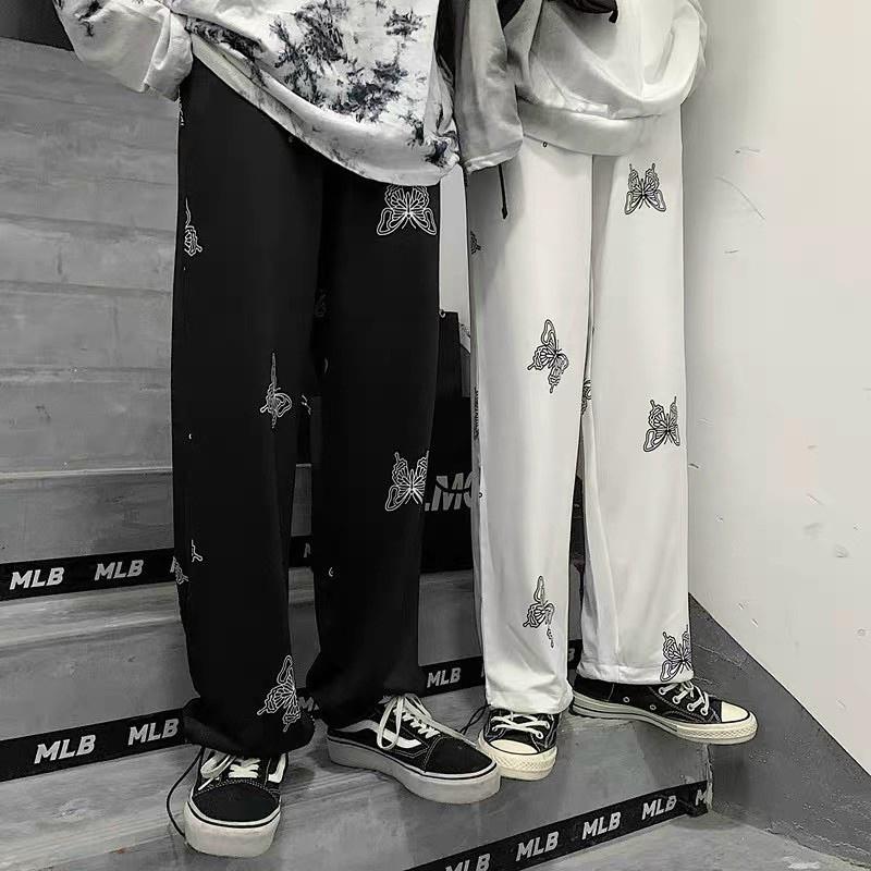 Quần jogger hoạ tiết bướm // M4 Outfit