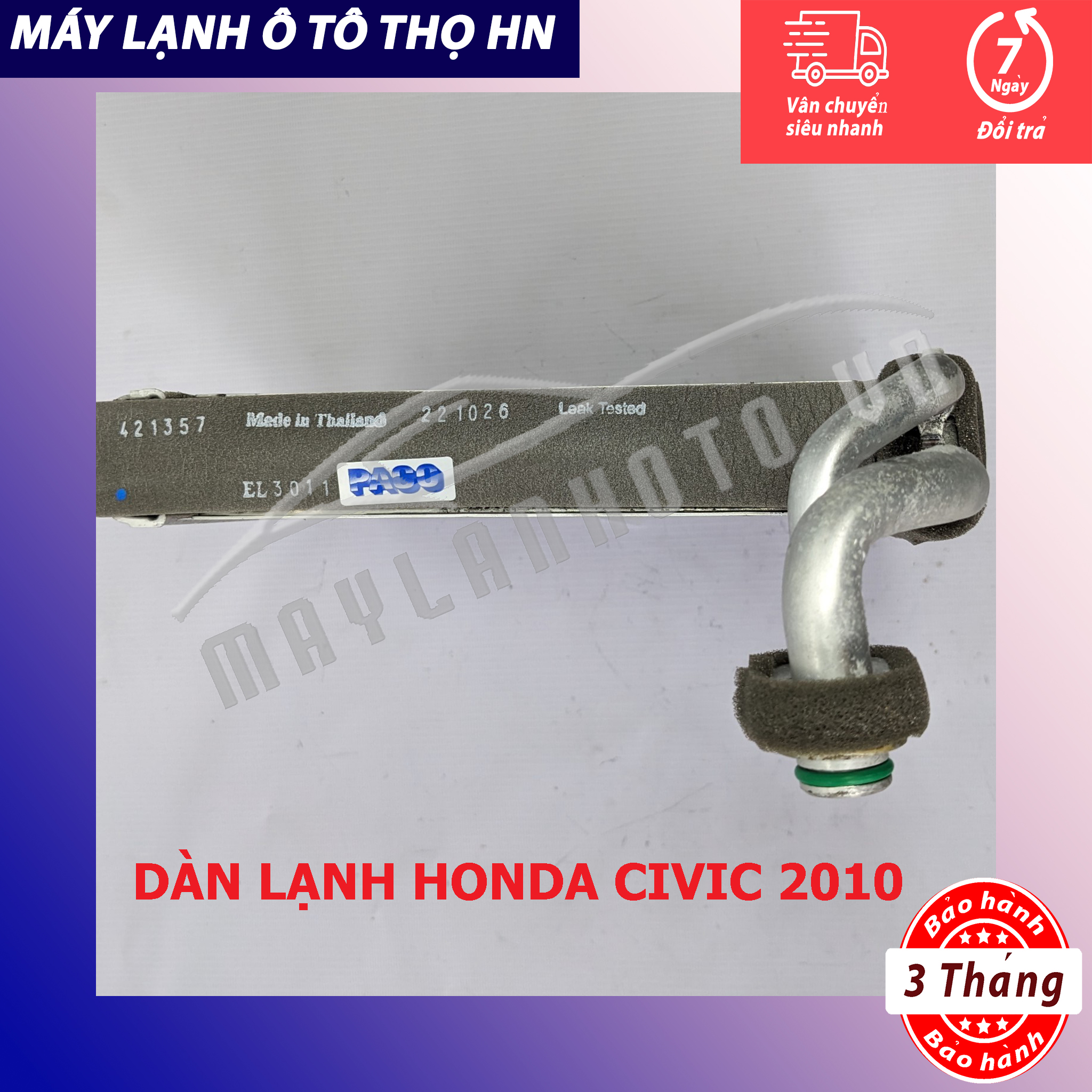 Dàn  lạnh Honda Civic 1.8 2.0 2006 2007 2008 2009 2010 Hàng xịn Thái Lan 06 07 08 09 10