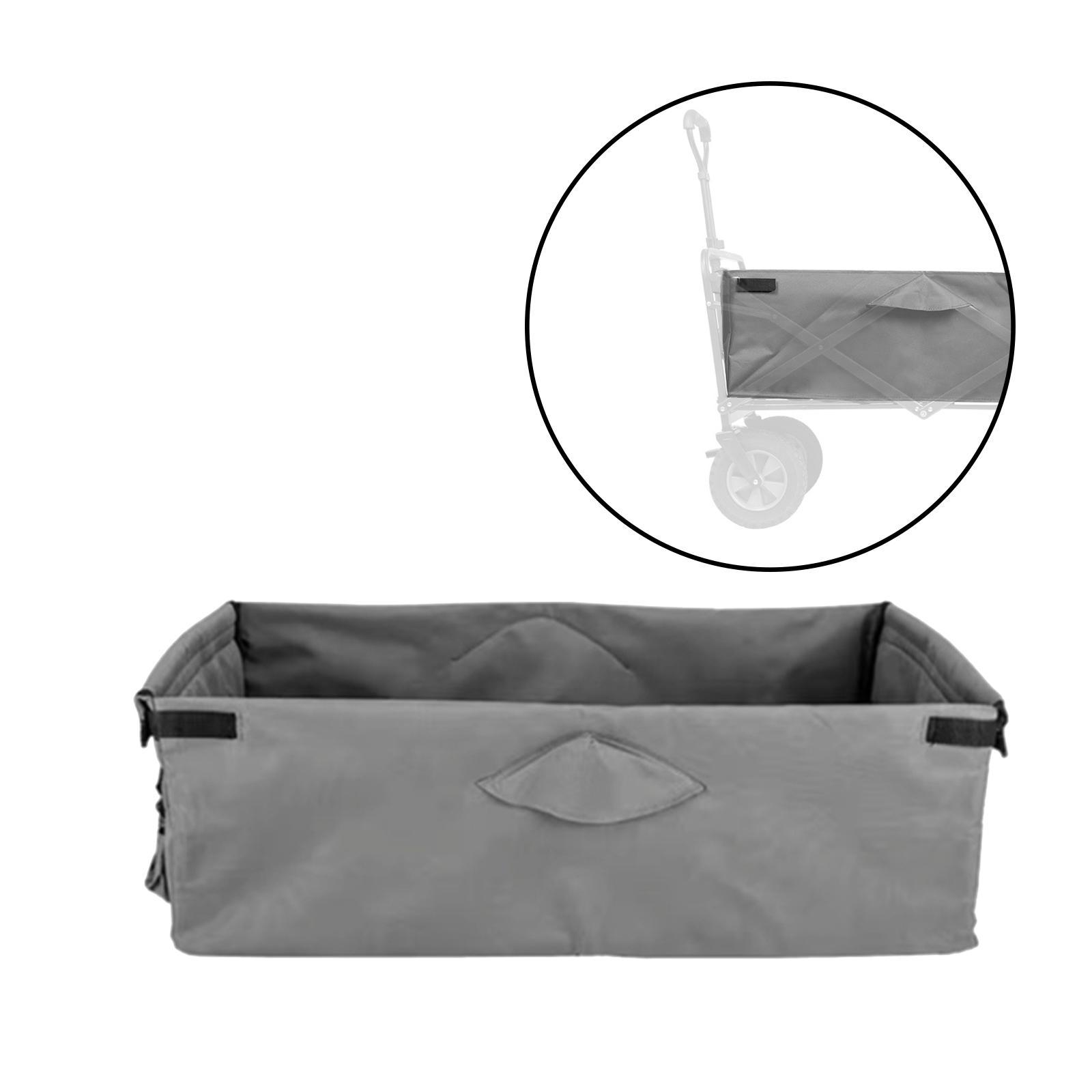 Utility Wagon Cart Liner Outdoor Camping Oxford Cloth Liner Gray