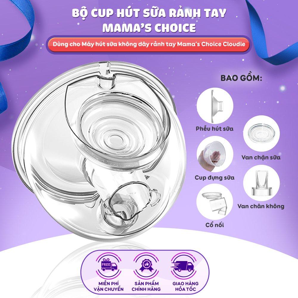 Phụ Kiện Máy Hút Sữa Mama’s Choice Cloudie, Bộ Cup Dành Cho Hút Sữa Máy Hút Sữa Rảnh Tay Không Dây Cloudie