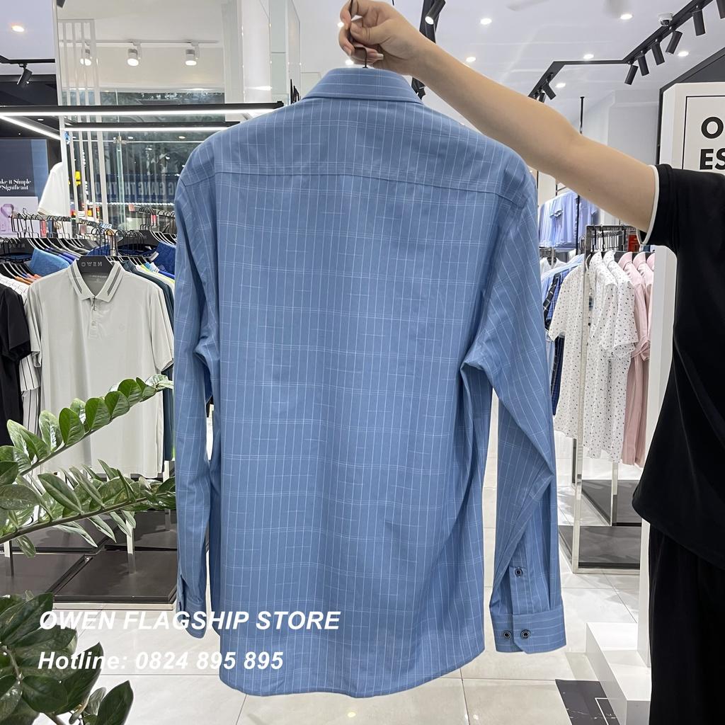 Áo Sơ mi Owen nam dài tay dáng Regular sợi Tre mềm mịn mát Mã AR220915DT