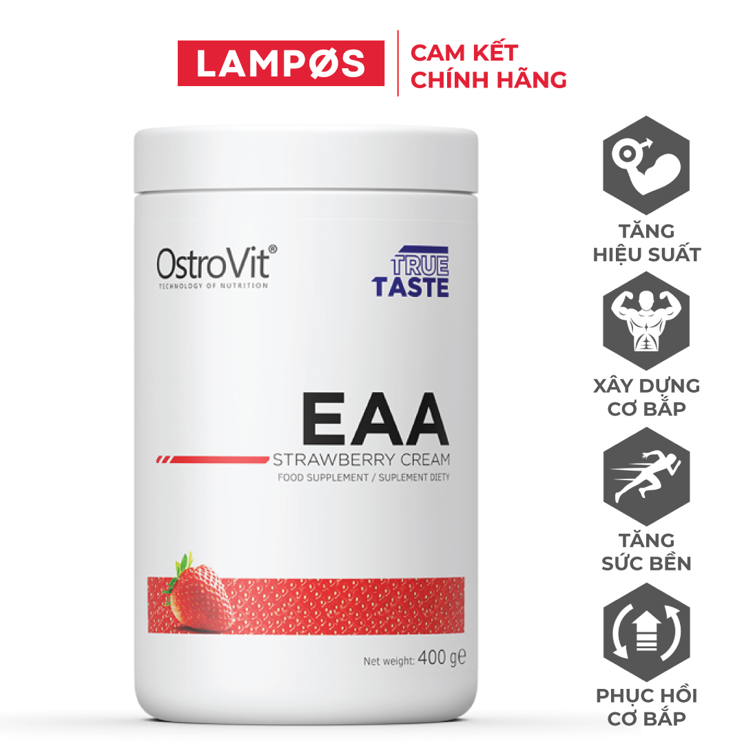 [Chính hãng] EAA OstroVit (400g - 40 Servings) Hỗ Trợ Phục Hồi và Xây Dựng Cơ Bắp, Chống Dị Hóa, Tăng Sức Bền | Nhập khẩu Ba Lan