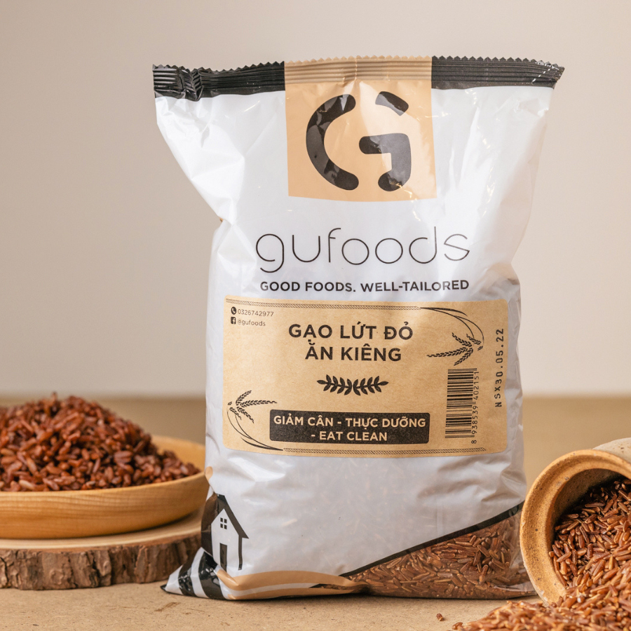 Gạo lứt ăn kiêng GUfoods - Hỗ trợ Giảm cân - Thực dưỡng - Eat clean