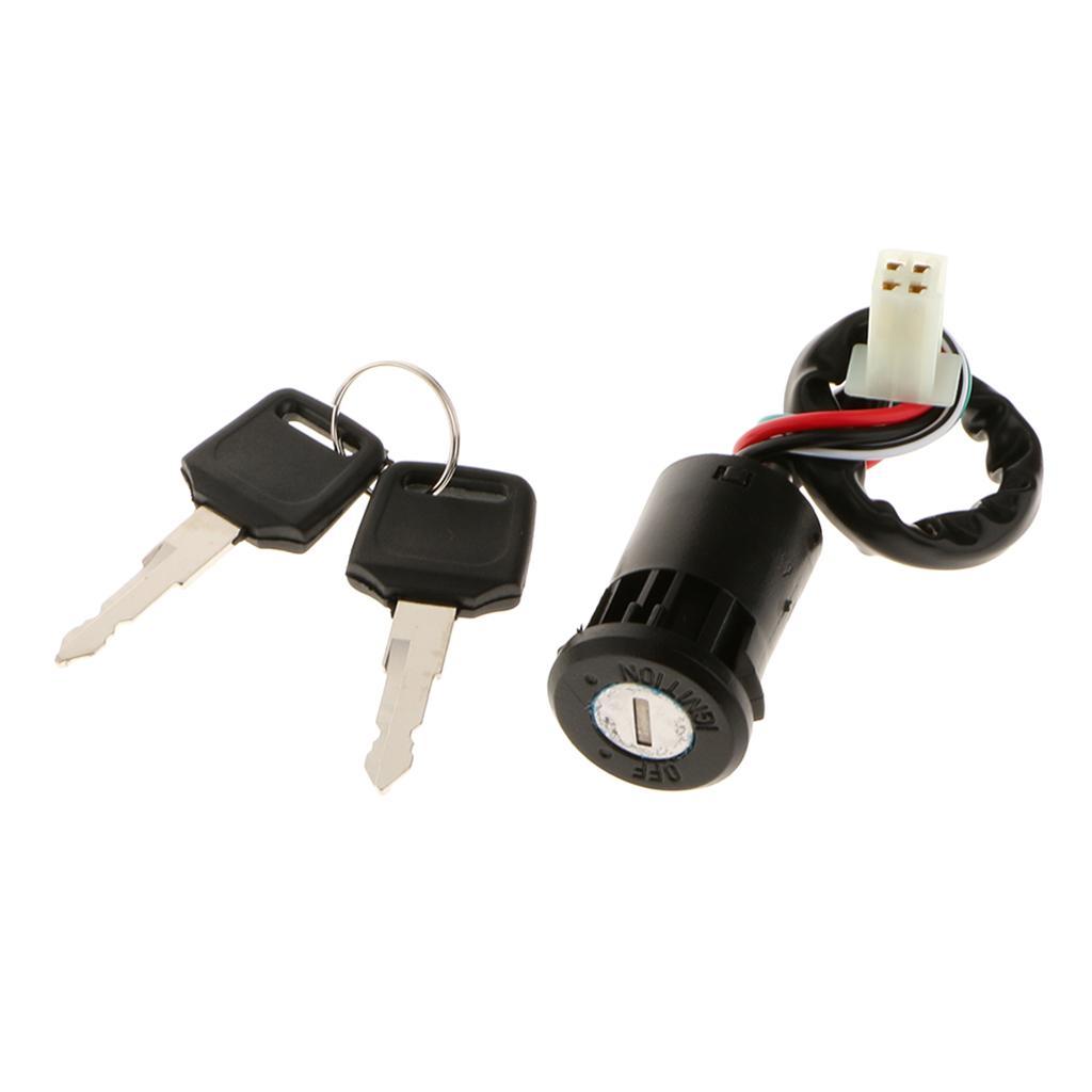 3x Ignition Switch Ignition Lock Cylinder Fit for ATV Quad & Dirt Bikes