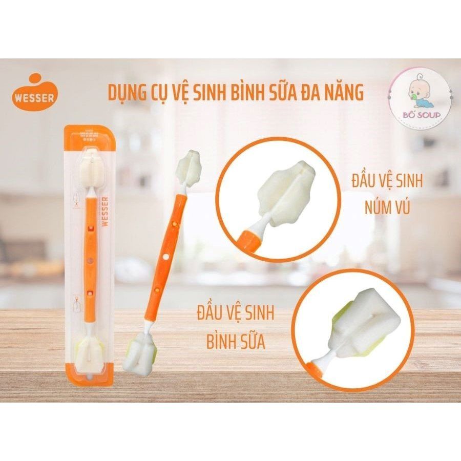 Dụng Cụ Vệ Sinh Bình Sữa Đa Năng Wesser