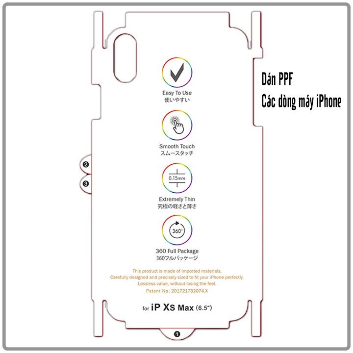 Miếng dán cường lực dẻo PPF cho iPhone 11/11Pro/11 Promax tự phục hồi trầy xướt