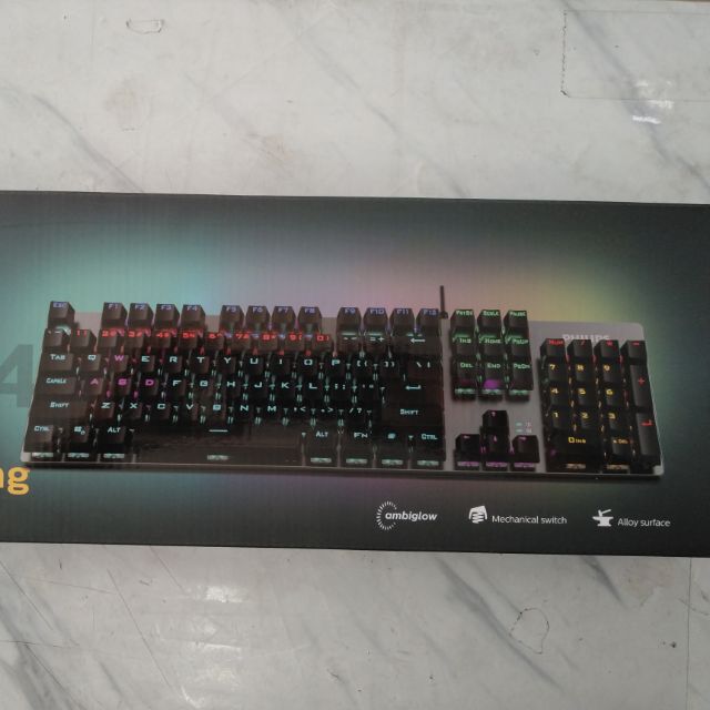 Bàn Phím Cơ Gaming Philips SPK8404/ G404 LED RGB - HÀNG CHÍNH HÃNG