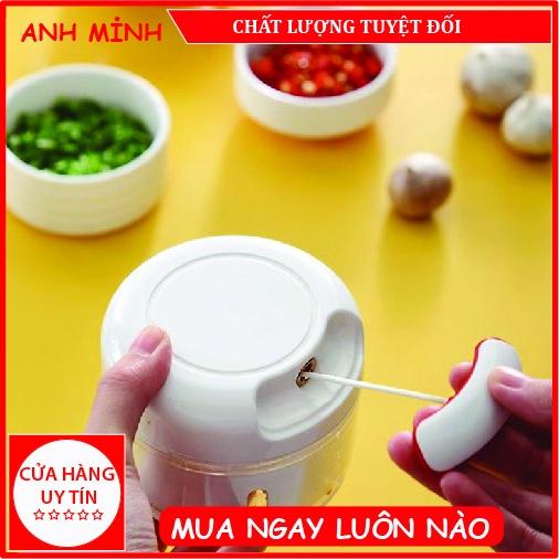 Máy Xay Tỏi Ớt Kéo Tay, Dụng Cụ Xay Nghiền Tỏi Ớt Mẫu Mới