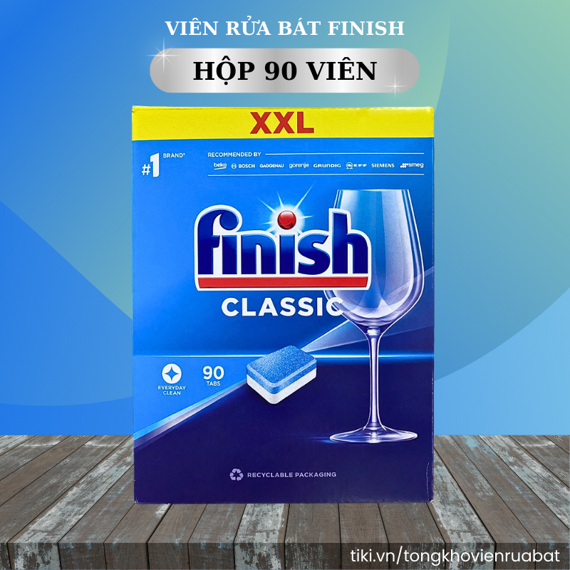 Hình ảnh combo Viên rửa chén bát Finish 90 viên + Muối làm mềm nuớc finish 1.2kg + nuớc làm bóng bát chén finish 400ml