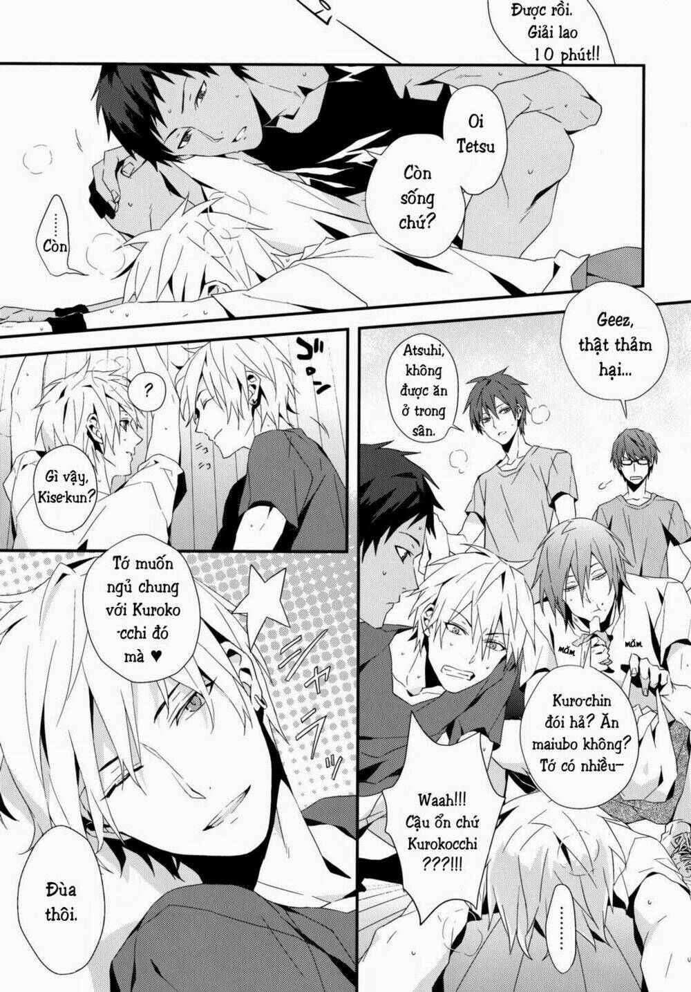 kuroko – tuyển thủ vô hình: color chart 1 chapter 1 8