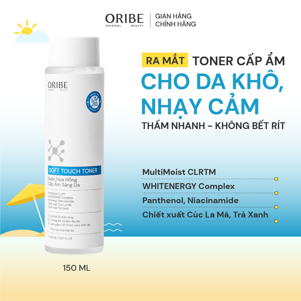 Toner cấp ẩm phục hồi da Oribe Soft Touch sáng da se khít lỗ chân lông 150ml