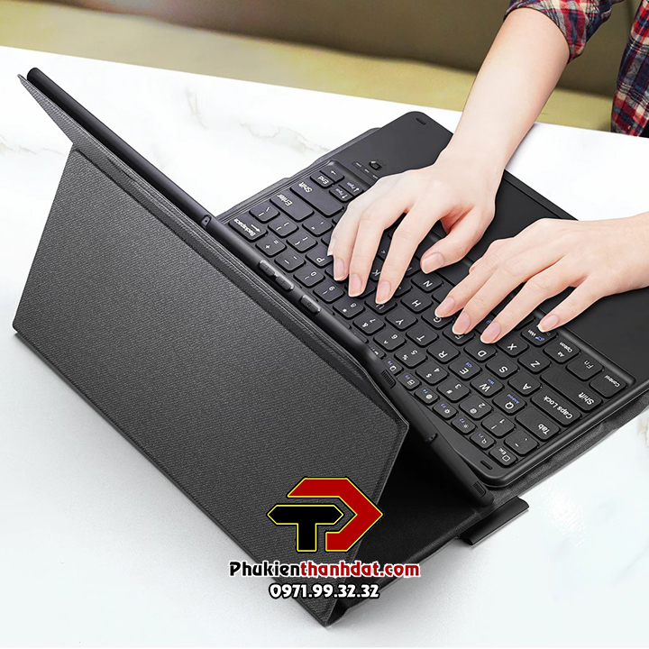 Bao da kèm bàn phím cho SamSung Galaxy Tab S7 FE chính hãng Dux Ducis có bàn di chuột TrackPad  - Hàng chính hãng